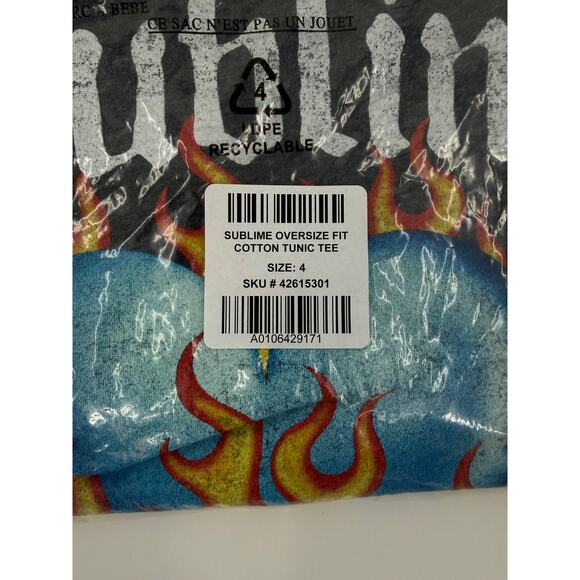 Torrid Size 4 Sublime Oversized Fit Cotton Tunic Tee Shirt Plus Size 4X or 26 - Picture 3 of 3